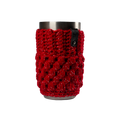 Red sparkly drink koozie
