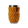 Yellow gold drink koozie