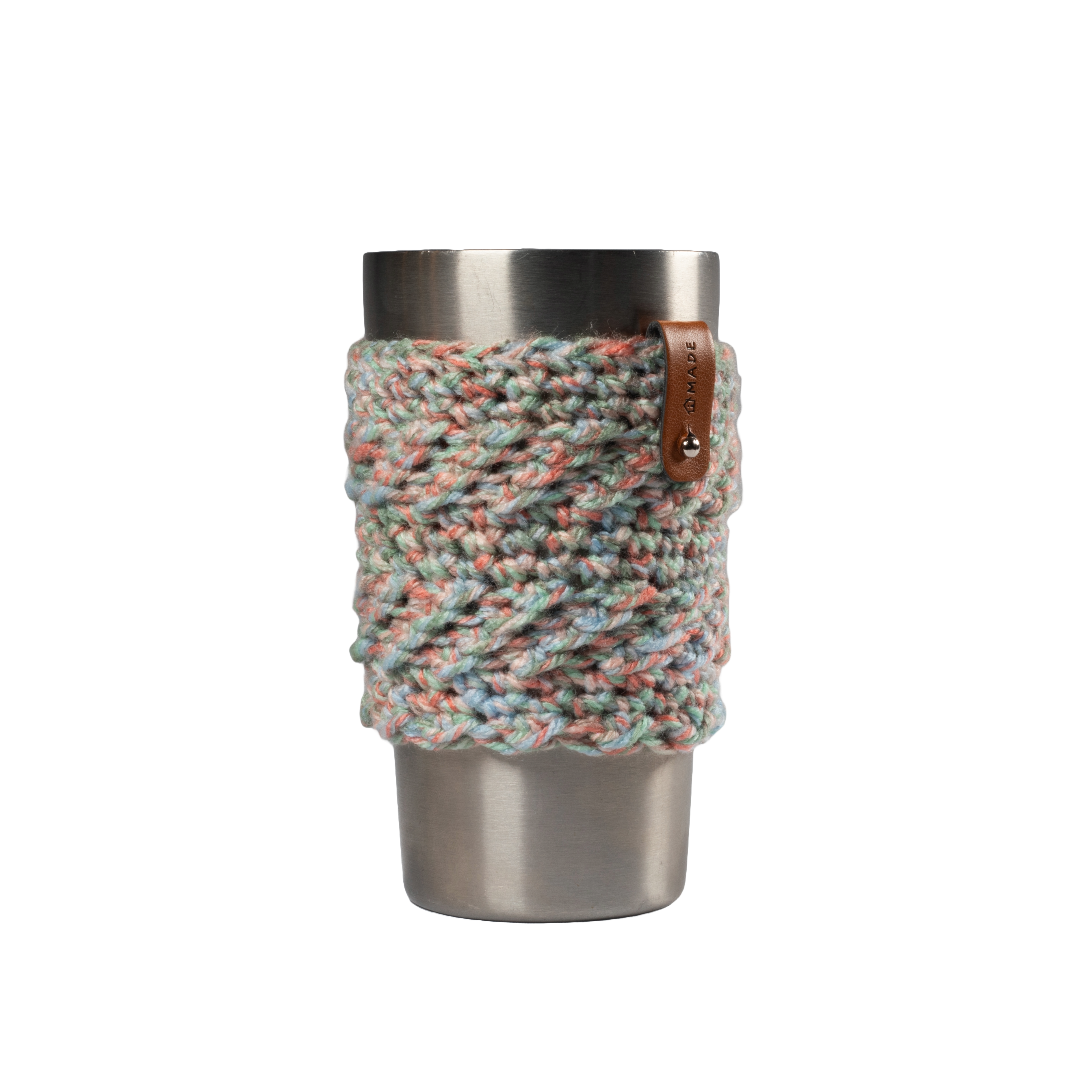 Multicolored drink koozie